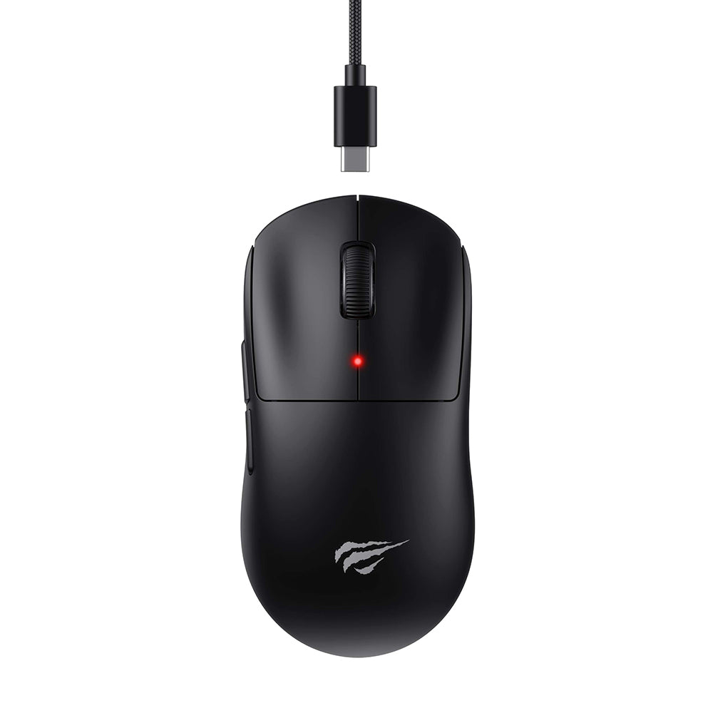 Brezžična igralna miška HAVIT MS970WB Pro, 800DPI - 12000DPI, BT / Wi-Fi / Žična, Črna