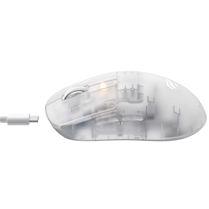 Brezžična igralna miška HAVIT MS970WB Pro, 800DPI - 12000mAh, Prozorno bela