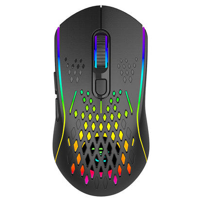 Brezžična igralna miška Proove Buzz, RGB, 800DPI - 4800DPI, črna WMBU00022401