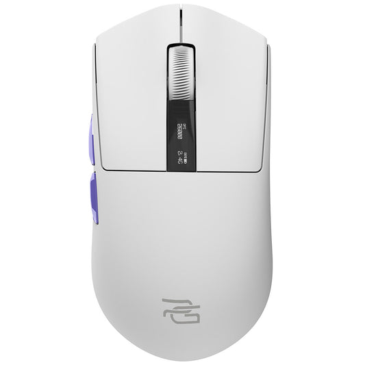Brezžična igralna miška Proove Jester, 800DPI - 26000DPI, OLED zaslon, Bela WMJS00022002
