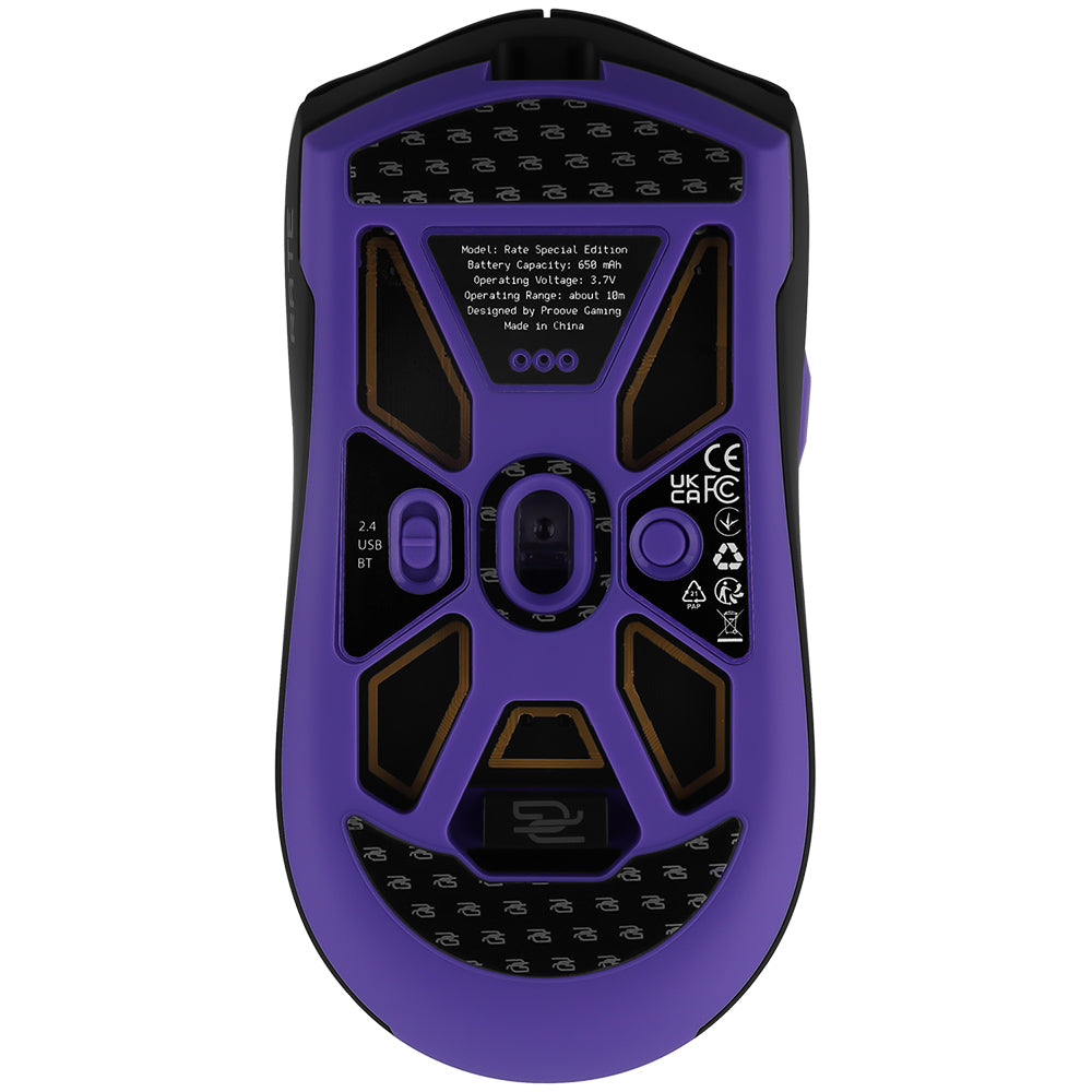 Brezžična igralna miška Proove Rate Special Edition, 800DPI - 12000DPI, Črna CMRTWRS03001