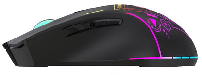 Brezžična igralna miška WZK WMGB-3200, 3200DPI, RGB, črna