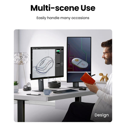 Miška Wired USB UGREEN MU007, 1200DPI, 1.5m, Črna