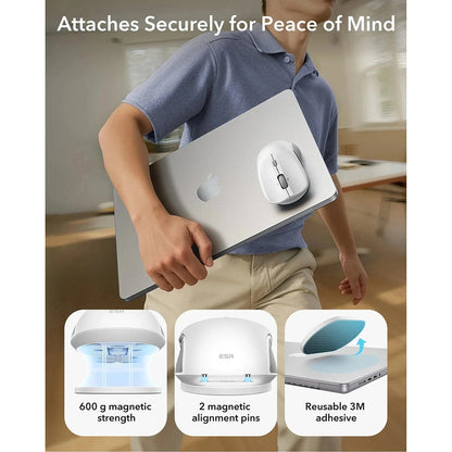 Brezžična miška ESR MagMouse, 800DPI - 4800DPI, Bela