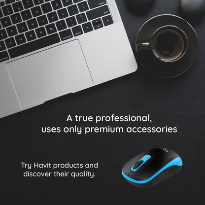 Brezžična miška HAVIT MS626GT, 1200DPI, črno siva