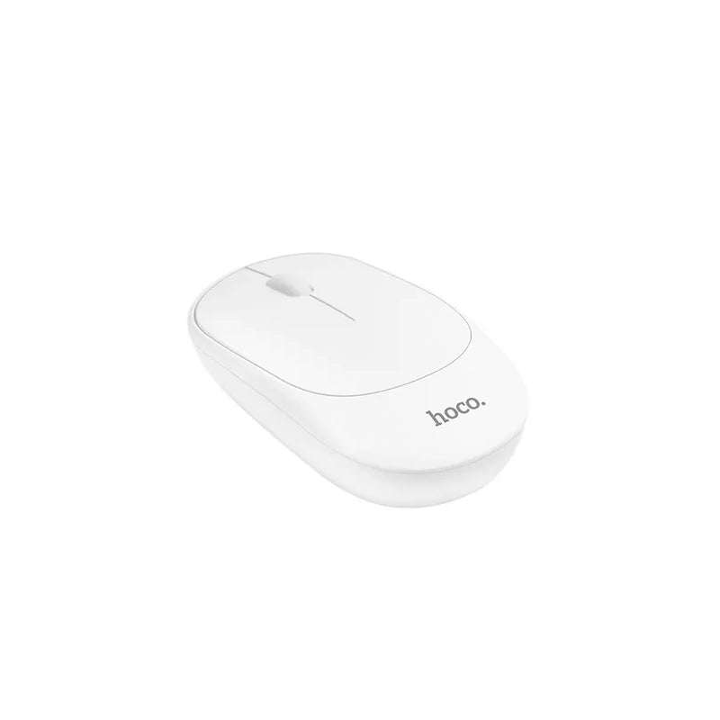 Brezžična miška HOCO DI04, 1200DPI, BT / Wi-Fi, Bela