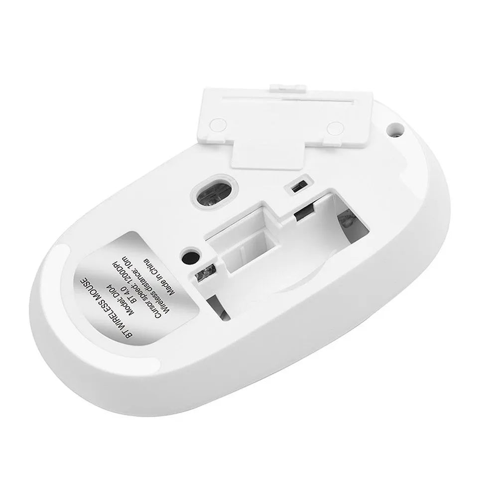 Brezžična miška HOCO DI04, 1200DPI, BT / Wi-Fi, Bela