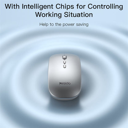 Wireless Mouse Yesido KB15, 800DPI - 1600DPI, Silver