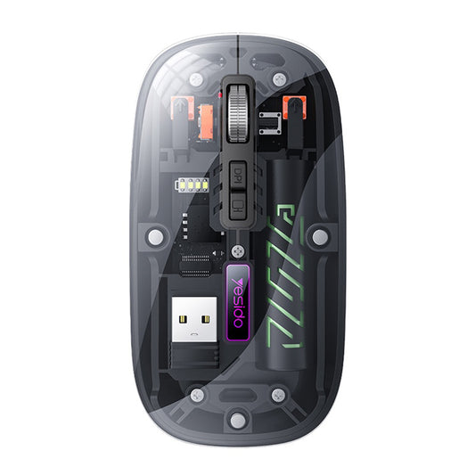 Brezžična miška Yesido KB29, 800DPI - 1600DPI, BT / Wi-Fi, črna