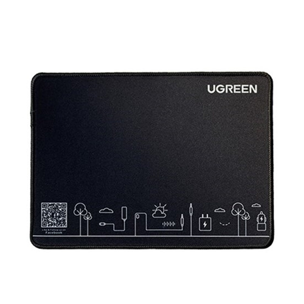 Igralna podloga za miško UGREEN CY016, 260mm x 200mm x 4mm, črna