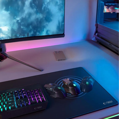 MousePad Tech-Protect A100, 100mm x 500mm, Črna