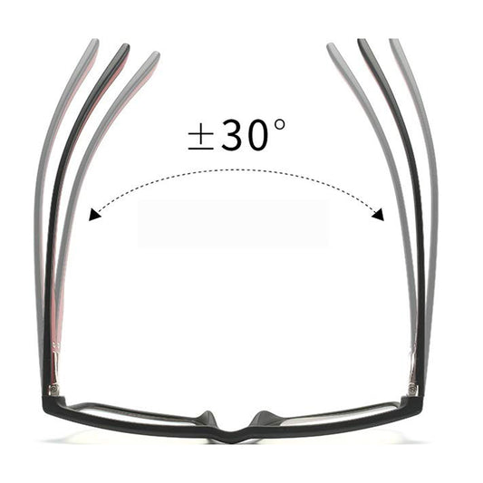 Moški računalniški očala Techsuit F2388, proti modri svetlobi, črna