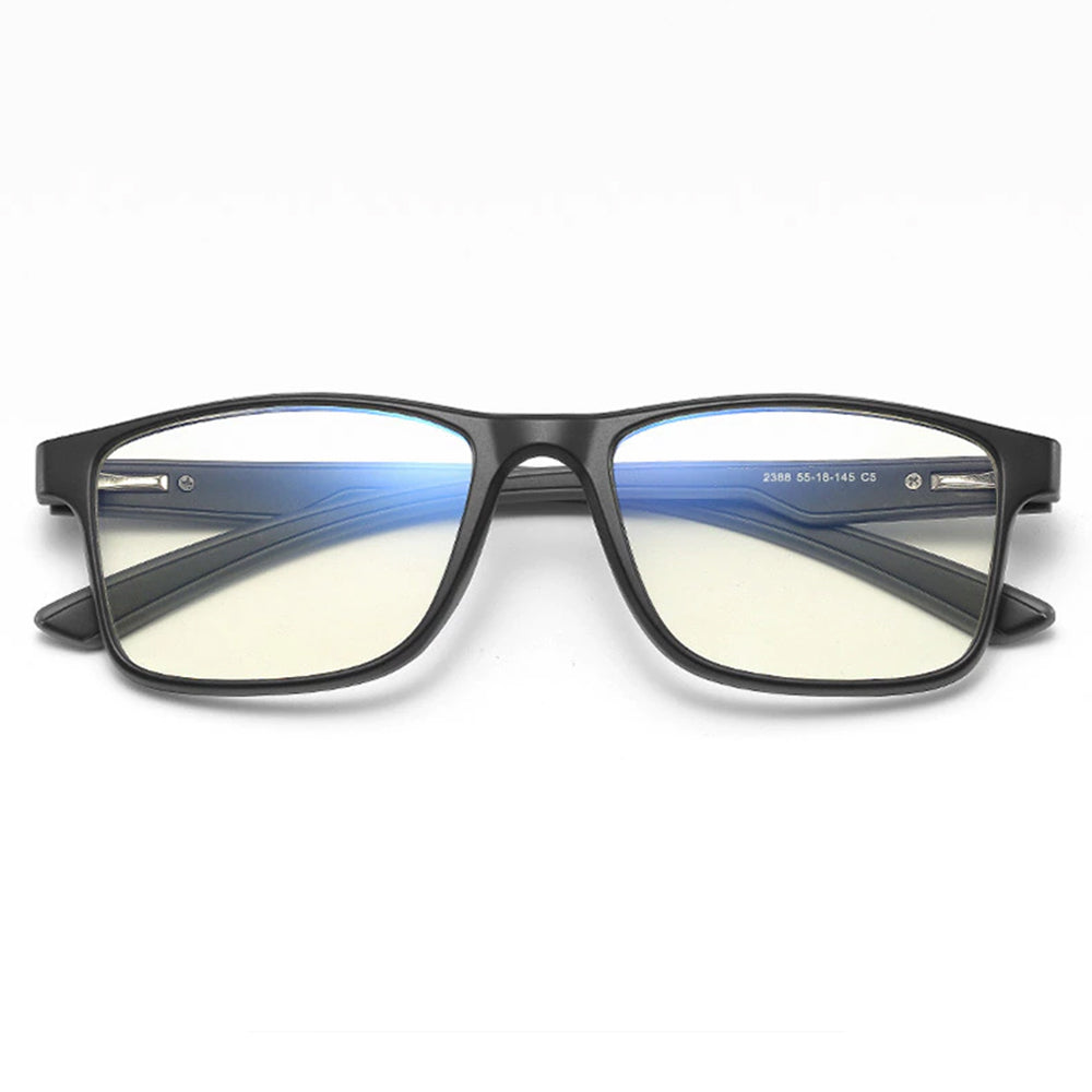 Men's Techsuit F2388 Computer Glasses, Anti-Blue Light, Black