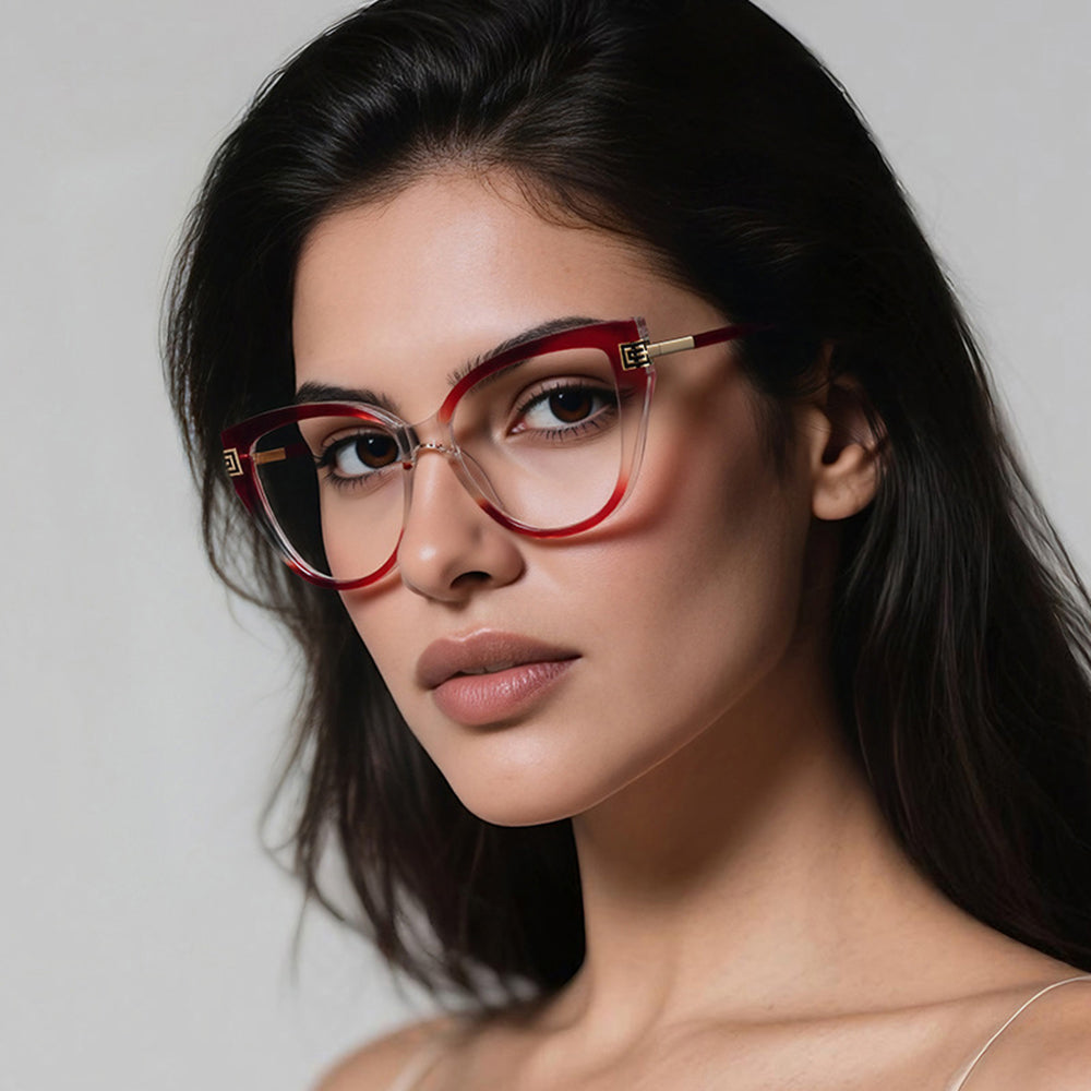 Techsuit 2259 Women's Computer Glasses, Anti-Blue Light, Pink