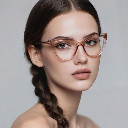 Očala za računalnik Techsuit 2279 za dame, proti modri svetlobi, rjava