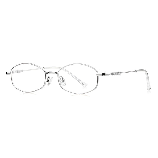 Techsuit LS501 Women's Computer Glasses, Anti-Blue Light, Silver
