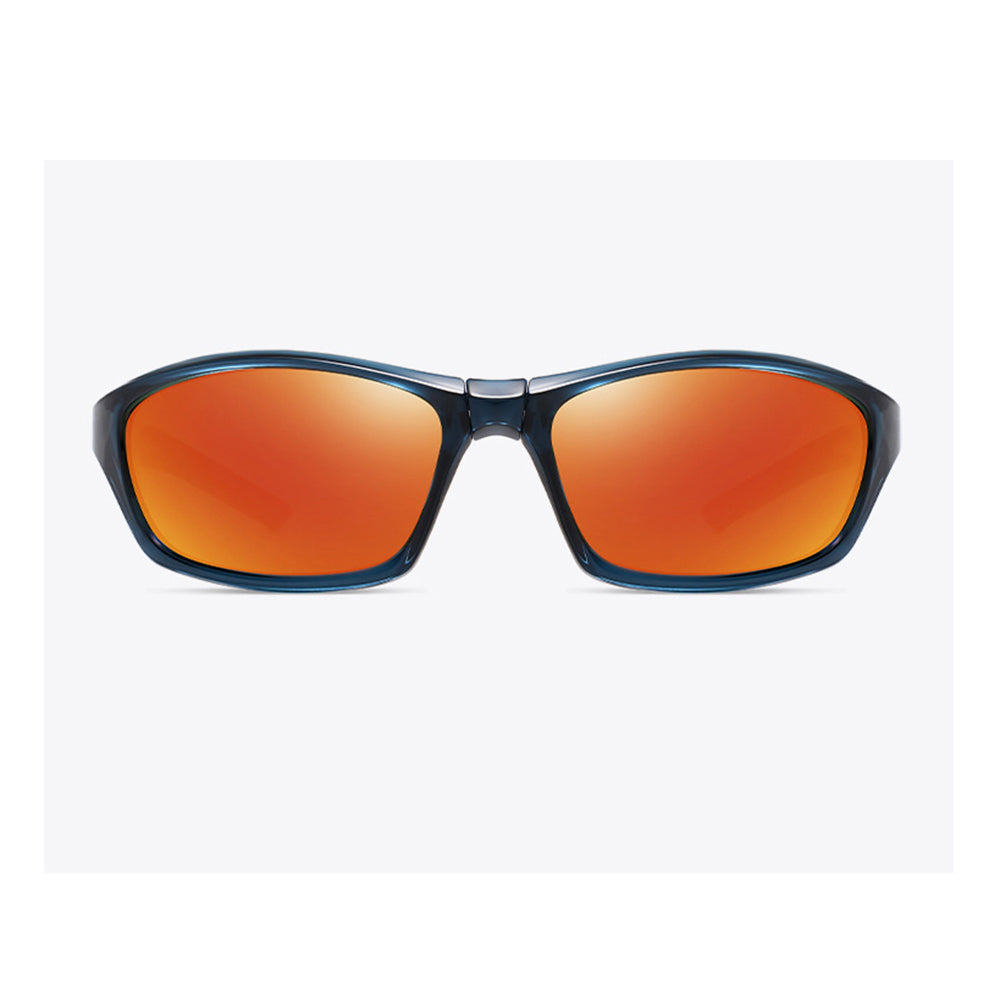 Unisex kolesarska očala Techsuit 24101, polarizirana, črno-oranžna