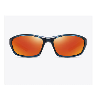 Unisex kolesarska očala Techsuit 24101, polarizirana, črno-oranžna