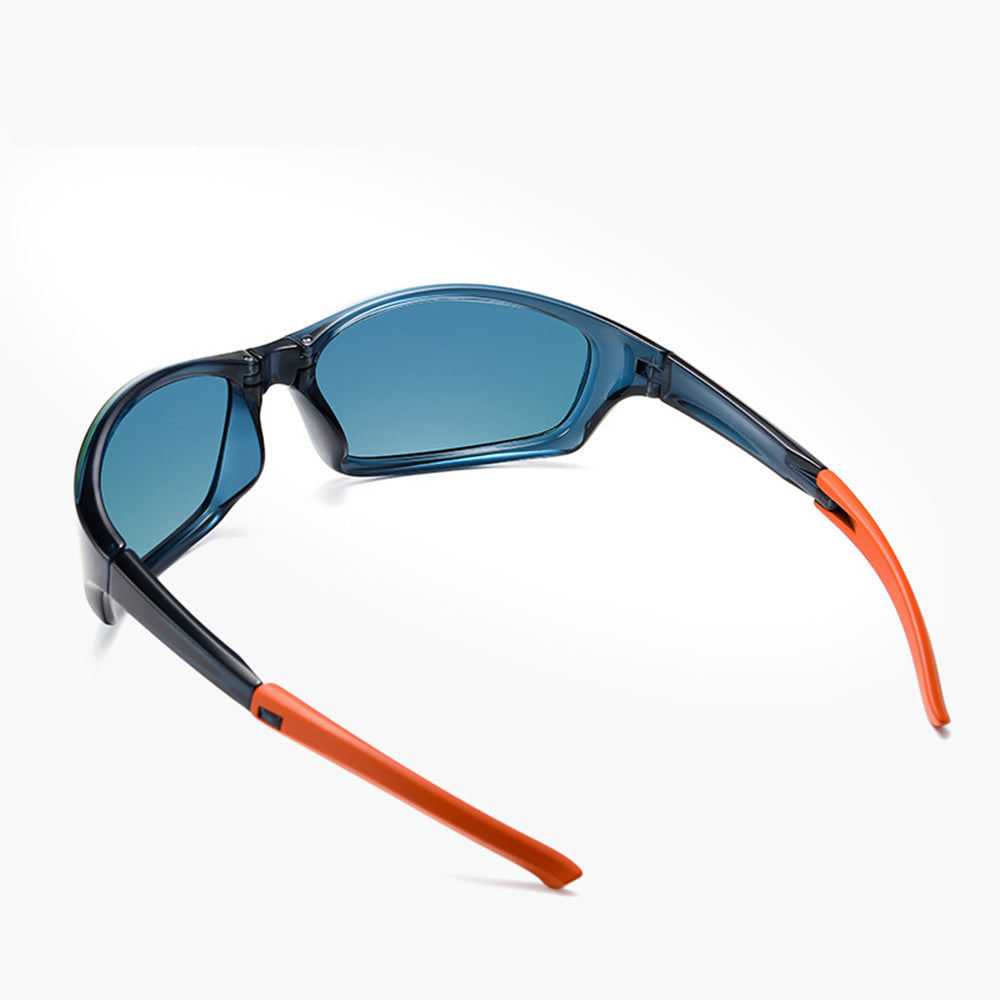 Unisex kolesarska očala Techsuit 24101, polarizirana, črno-oranžna