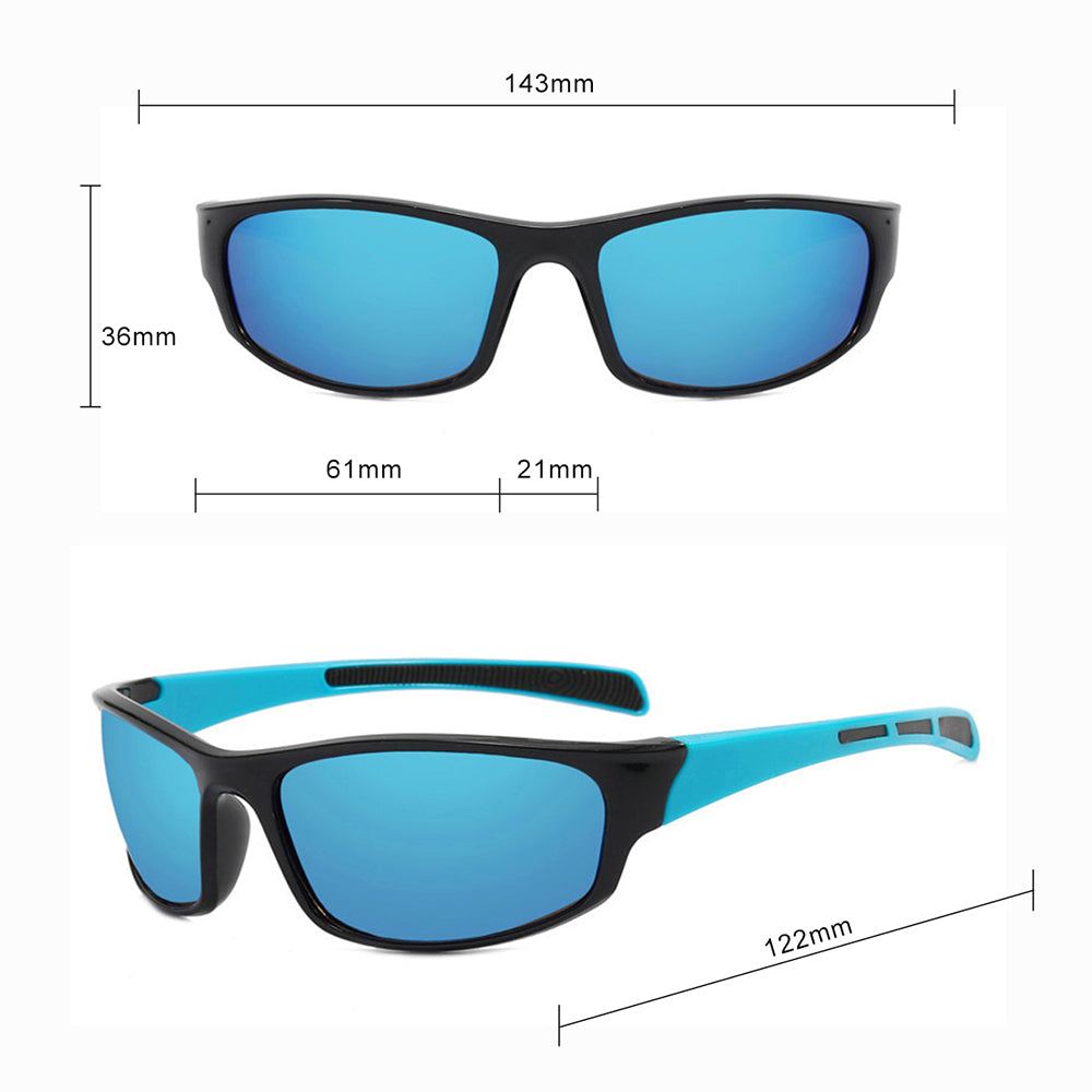Unisex kolesarska očala Techsuit 9937, črno zelena