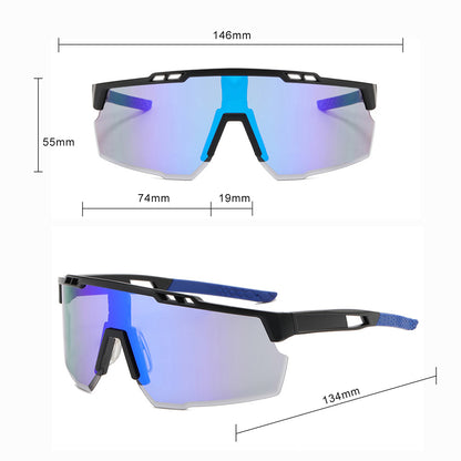 Unisex kolesarska očala Techsuit 9963, črno modra