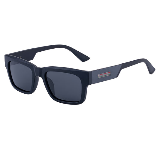 Moške sončna očala Techsuit 8491, polarizirana, UV zaščita, mat črna sivo