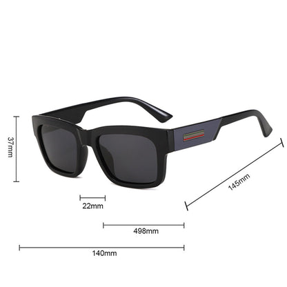 Moške sončna očala Techsuit 8491, polarizirana, UV zaščita, mat črna rdeča