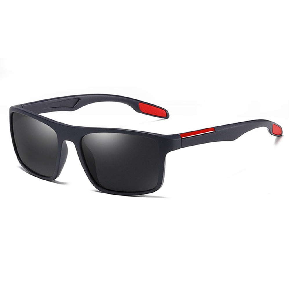Moška sončna očala Techsuit TR90 (MM101), polarizirana, UV zaščita, modro-rdeča