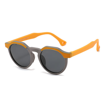 Otroška sončna očala Techsuit 601, polarizirana, UV zaščita, oranžno siva