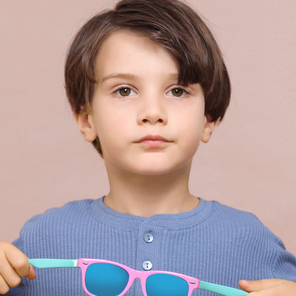 Techsuit D802 Kids Sunglasses, Polarized, UV Protection, Pink