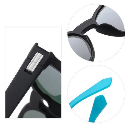Unisex sončna očala Techsuit TR7545, polarizirana, UV zaščita, vijolična rumena roza