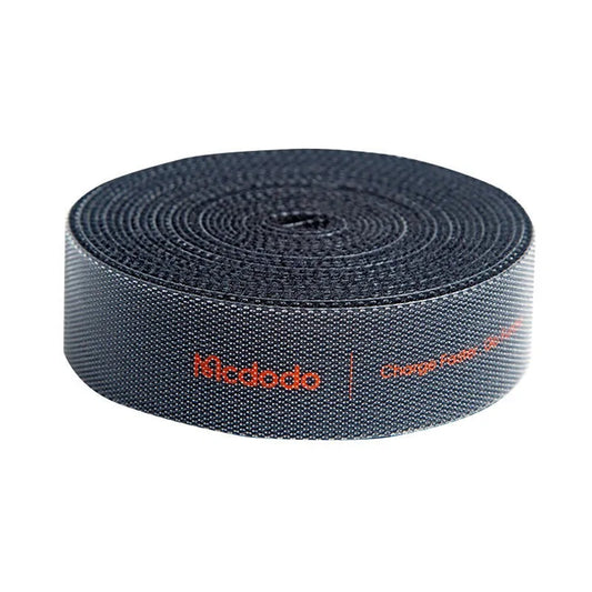 Organizator kablov McDodo VS-0960 Belt, Velcro, 1m, črn