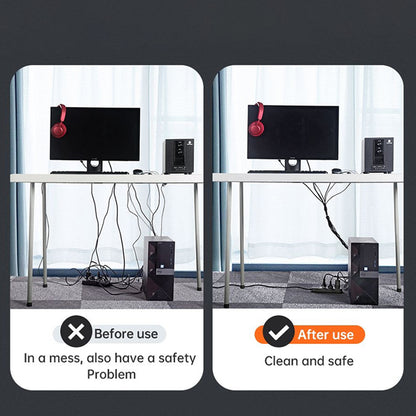 McDodo VS-0960 Cable Organizer Belt, Velcro, 1m, Black