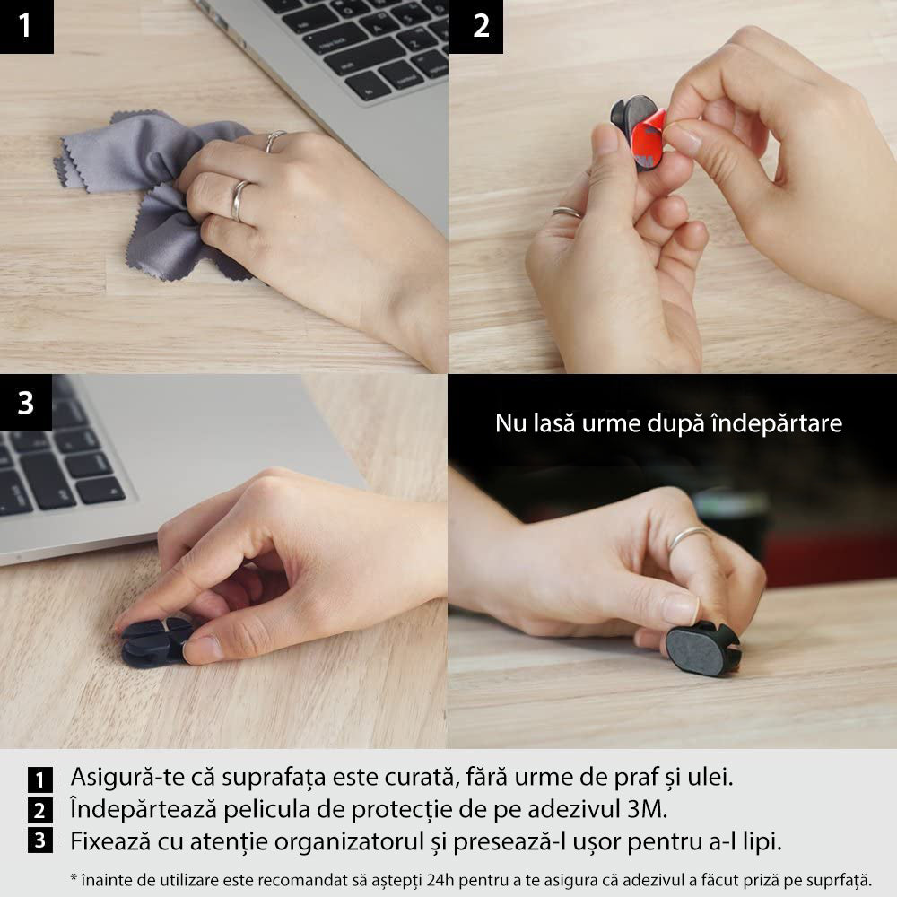 Organizator kablov Ringke, Set 6 kosov, Črn