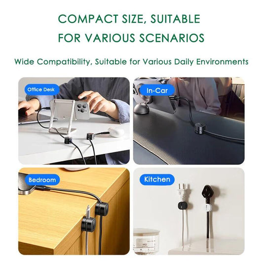 Organizator kablov UGREEN LP886, Set 3 kosov, Črn