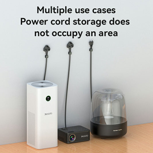 Organizator kablov Yesido C216BL, komplet 4 kosi, črn