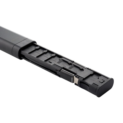 Organizator z dodatki / Bralnik kartic Qualo QZS-P-01, črn