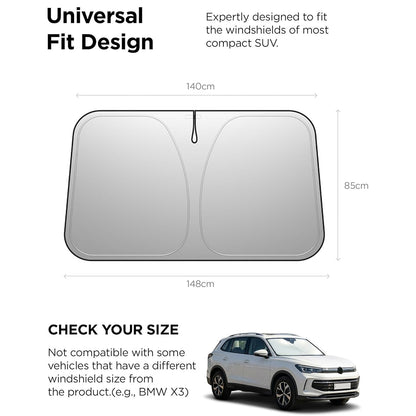 Spigen UO260 Car Windshield Sunshade, 85cm x 148cm ACP11460