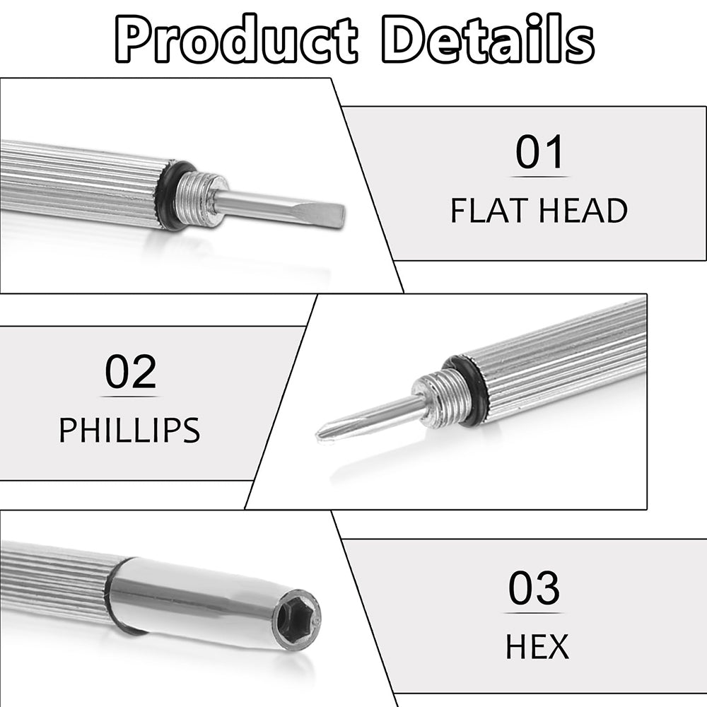 Silikonske blazinice za očala in izvijač Techsuit ST1, Set 10 kosov, Prozorne