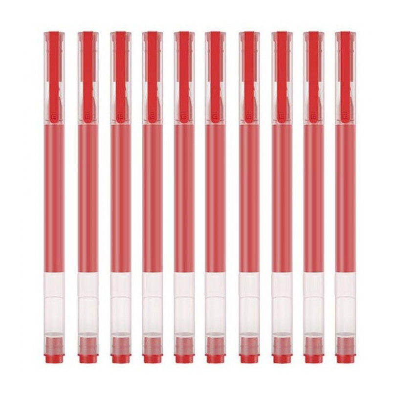 Kemični svinčnik Xiaomi, Rdeč gel, 0.5mm, Set 10 kosov BHR8863GL