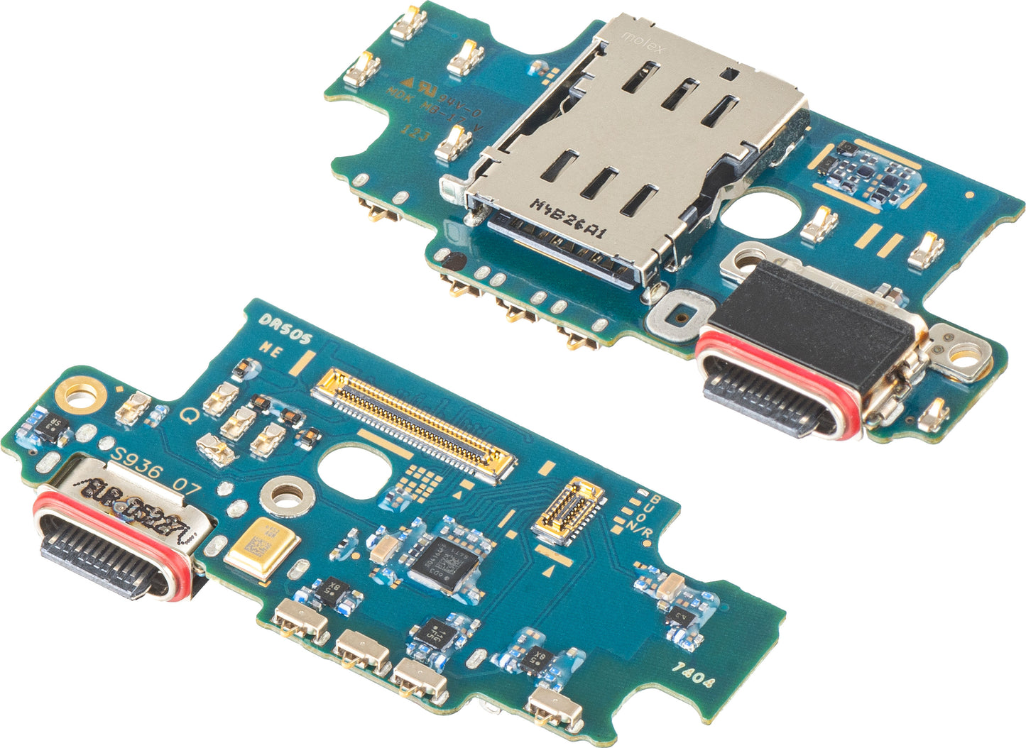 Plošča z priključkom za polnjenje - Mikrofon - Modul čitalca SIM Samsung Galaxy S25+ S936, Swap GH96-18237A