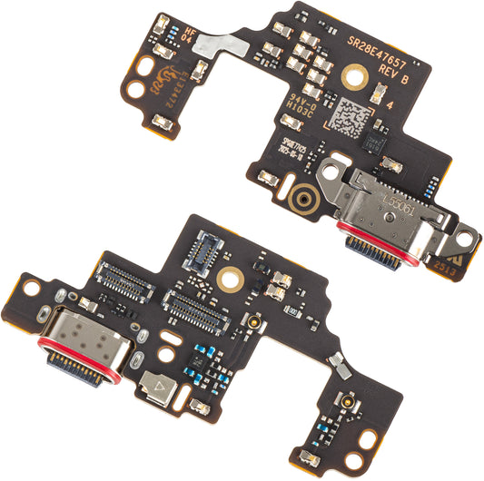 Plošča z priključkom za polnjenje - Mikrofon Motorola Moto G Stylus 5G (2025), Service Pack 5B28C30425