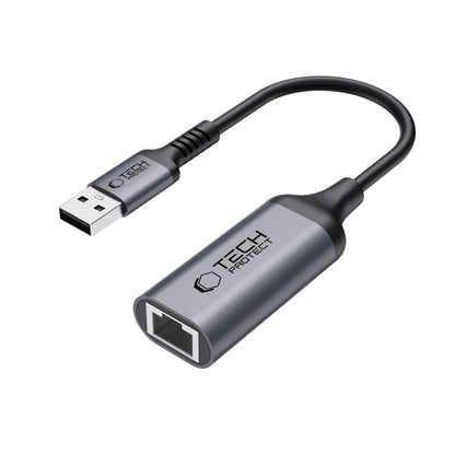 Mrežna kartica Tech-Protect Ultraboost, RJ45, USB 3.0, Črna