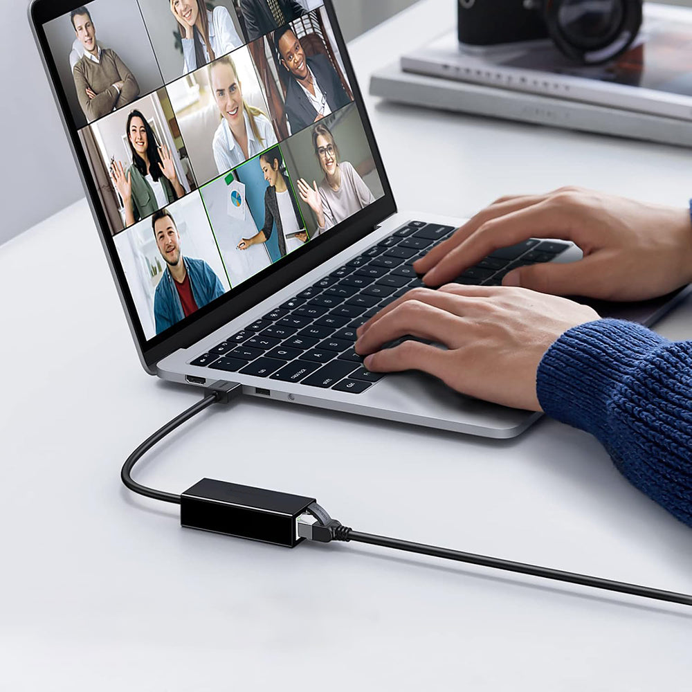 Mrežna kartica Techsuit AC19, RJ45, USB, Črna