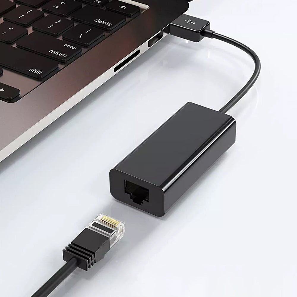 Mrežna kartica Techsuit AC19, RJ45, USB, Črna