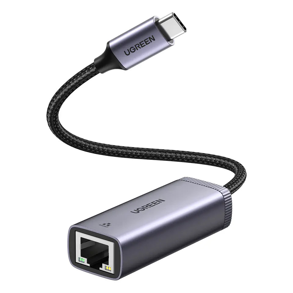 Mrežna kartica UGREEN CM483, RJ45, USB-C, Siva