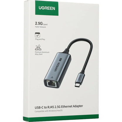 UGREEN CM648 Network Card, RJ45, USB, Grey