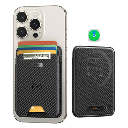 Denarnica Magsafe, ESR, Classic Geo Carbon, Črna