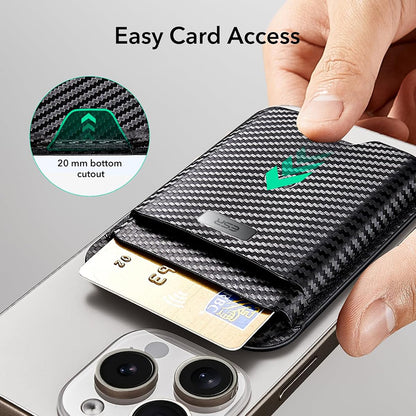 Denarnica Magsafe, ESR, Classic Geo Carbon, Črna