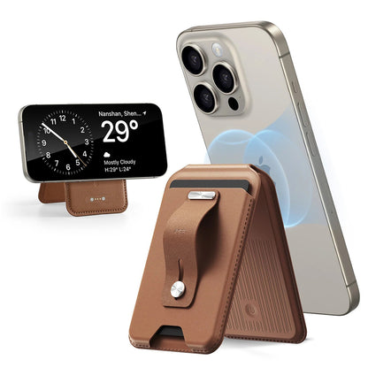 Denarnica MagSafe, ESR, Findy my Wallet, Rjava